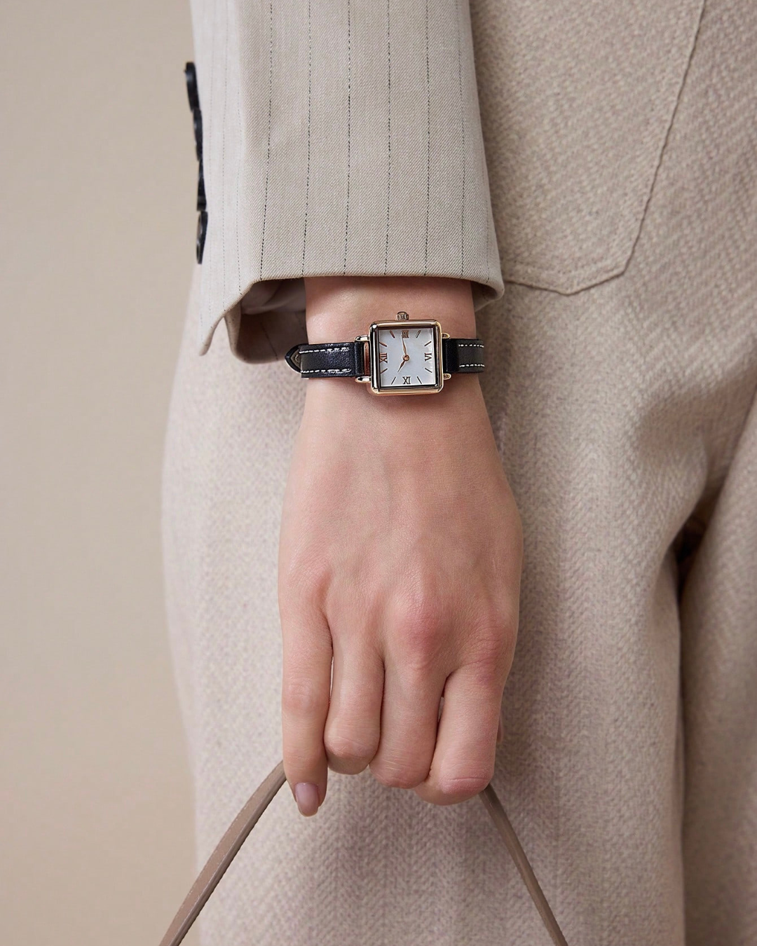 Cube Mother of Pearl Watch